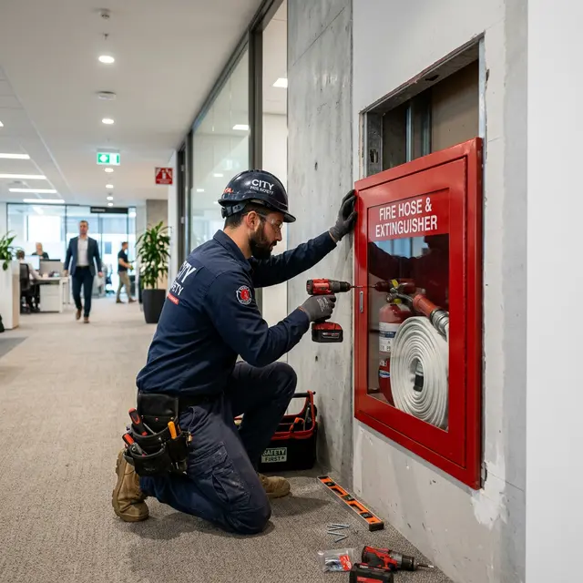 Instalación de equipo de emergencia